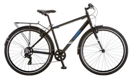 Schwinn Bike Schwinn Continental Commuter Men's 7 Speed 700C Wheel Bicycle, Black, 18" / Medium Frame Size