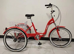 Scout Bike SCOUT Adults tricycle, alloy frame, folding, 6 gears, front suspension (Red)