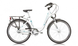 BIKE SPORT LIVE ACTIVE Comfort Bike Sprint SOLARA LADY NEXUS7 Women City Bike 26" Wheels 17'' Frame (White)