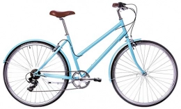 Tretwerk Comfort Bike Tretwerk Retro Classic 28 Inch 55 cm Woman 7SP Rim Brakes Light blue