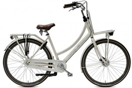 Vogue Bike Vogue 28Inch Women's Holland Nostalgia Bicycle Aluminium Women Elite Plus 3Gear Roller Brake Cream RH: 50cm