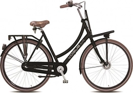 Vogue Bike Vogue 28Inch Women's Holland Nostalgia Bicycle Aluminium Women Elite Plus 3Gear Roller Brake Matte Black RH: 50cm