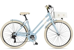 Velomarche Comfort Bike WOMAN BIKE MILANO 28 6V. FRAME ALUMINIUM SIZE 46 BLUE