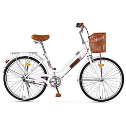 WuZhong Comfort Bike WuZhong F Bicycle Retro Double Beam Low Span Male and Female Students Leisure Bicycle Commuter Car 24 Inch