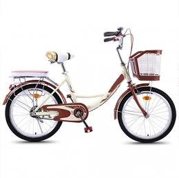 yfkjh Lightweight Bicycles, Commuting Bicycles for Working Adults and Students Brown