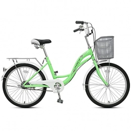 ZXQZ Comfort Bike ZXQZ Bicycles, 22-inch City Bikes for Commuting, Retro Bikes for Male and Female Students, Middle-aged Bikes (Color : Green)