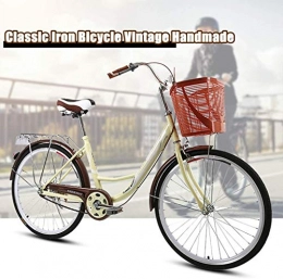 FanYu Bike 24Inches Unisex Cruiser Bike Adult Beach Cruiser Bike, Medium Steel Step-Over Frames, 6-Speed Drivetrains Alluminum Frame, Drivetrain