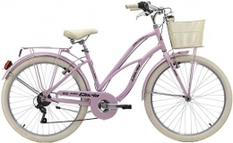 Cicli Cinzia Cruiser Bike 26 Women's Beach Cruiser 6 Gear Cinzia Moody, pink