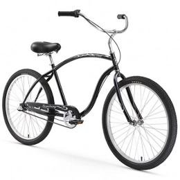 Firmstrong Bike Firmstrong Chief Man Three Speed Beach Cruiser Bicycle, 26-Inch, Black
