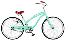 FITO Women's Modena 2.0 Aluminum Alloy 1 Speed Beach Cruiser Bike, Green, 15.5"/One Size