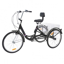 MOPHOTO Bike MOPHOTO 20" 7 Speed 3-Wheel Adult Tricycle Trike Cruiser Bike, Cargo Trike Cruiser Cycling Tricycle for Outdoor Sports