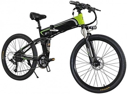 Leifeng Tower Bike High-speed Mens Mountain Bike Ebikes All Terrain with Lcd Display Folding Electronic Bicycle 1000w 7 Speed 48v 14ah Batttery 26  4 Inch Electric Bike Full Suspension for Men Adult ( Color : Green )