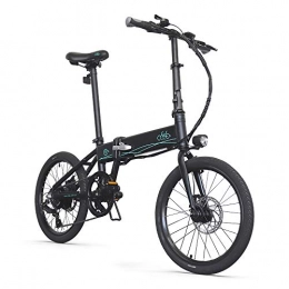 Fiido  (Black) UK Next Working Day Delivery FIIDO D4S 20" Electric Folding Bike 250W Electric Mountain Bike Removable Lithium-Ion Battery 21 Speed Shifter