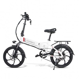 Samebike Bike 【UK Next Working Day Delivery】Samebike 20LVXD30 Electric Bike 26"Aluminum alloy suspension mountain frame (White)