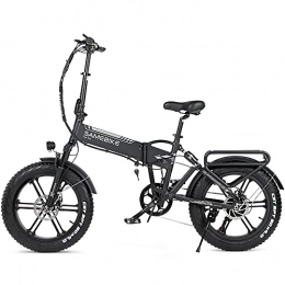 Samebike Electric Bike 【UK Next Working Day Delivery】 SAMEBIKE XWLX09 10Ah 20 Inch Folding Electric Bike Electric Mountain Bike 250W Power Motor (Silver)