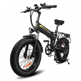 Electric oven Electric Bike 1000W Foldable Electric Bicycle 20 * 4.0 Fat Tire Road Ebike 48V 14AH Lithium Battery 28 MPH Electric Mountain Bike with Rear Seat LCD Display