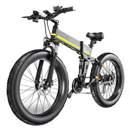 Electric oven Bike 1000w Folding Electric Bikes for Adults Electric Bikes 26 Inch Fat Tire E-Bike 48V 12.8Ah Lithium Battery 21 Speed Ebike 30 Mph