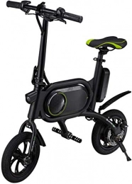 12 Inch Electric Bicycle 350W Portable Folding Electric Car with Dual Disc Brakes 200 Lumen Headlights and Taillights