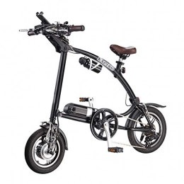 CYC Electric Bike 12 Inches Folding Electric Bike Power Assist E-bike 25km / h 3 Riding Modes 240w 36v 5.8ah Lithium-ion Batter Can Bear 150kg Mens Mountain Bicycles Suitable for Men and Women, Black