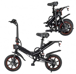 Autoshoppingcenter Electric Bike 14 Inch Electric Moped Bicycle, Electric Folding Aluminum Mountain / City / Road Bike, Max Speed 25km / h, 15Ah / 48V Removable Battery, 400W Motor, Disc Brake, LCD Display, Fit for 120-200cm Height