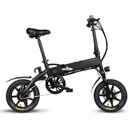 FTF Electric Bike 14-Inch Folding Portable Adult Electric Bicycle, Excellent Shock Absorption Performance Collapsible Aluminum Frame E-Bikes, Maximum Speed of 25 Km / H