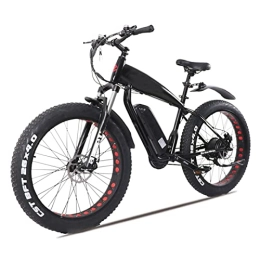 Electric oven Bike 1500W High Speed Motor Electric Bike for Adults 43 Mph 26 Inch Fat Tire Electric Mountain Bicycle 48V Lithium Battery Electric Bike (Color : Black 48v 1500w, Number of speeds : 27)