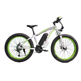 RECORDARME Electric Bike 17.5ah Battery Electric Mountain Bike, 48v 1000w Bike 4.0 Fat Tire Snow Beach e-Bike, for Urban Environment and Commuting To and From Get Off Work