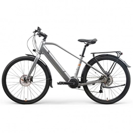 Electric oven Bike 180W E Bikes for Adults Electric 15.5 Mph 26-inch Electric Power-assisted Bicycle 10.5AH 36v Lithium Battery 9 Speed Gears Electric Bike for Men Women Travel (Color : 17inch Titanium)