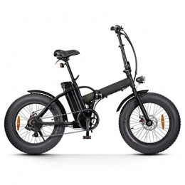 WSHA Bike 20 in Snow Fat Tyre Ebike 36V 250W Folding Electric Bicycle with Removable 10Ah Lithium Battery Foldaway Commuter Bike, for Adult Men Woman