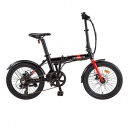 Domrx Electric Bike 20 inch Folding Electric Bicycle Aluminum Alloy Light ebike Adult Travel City Electric Bicycle-Black red