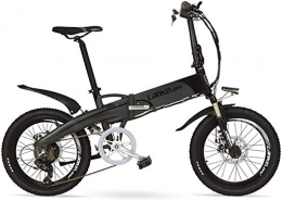 FFSM Electric Bike 20 Inch Folding Mountain Bike 500W / 240W Motor 48V 14.5Ah Lithium Battery Suspension Fork Pedal Assist Electric Bike (Size : 500W 14.5Ah) plm46 (Size : 500W 14.5Ah)