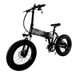 20 inches Fat tire Electric Mountain Bike Mini Variable speed Snowfield Electric car Adult battery car 350w 36v 10AH black