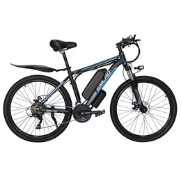 AA100 Bike 26" Adult Electric Mountain Bike 21 Speed Detachable 48V13A Lithium Battery / Adult Outdoor Booster Power Sports / Fast Off-Road Mountain Bike 1000W Dual Disc Motor