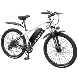 GSOU Bike 26" Electric Bike for Adult. 2605 E-Bike with 250W High-Speed Brushless Motor. Electric Bicycle Built-in 36V-8AH Removable Li-Ion Battery, Shimano 7 Speed, G51 LCD Display, Dual Disk Brake