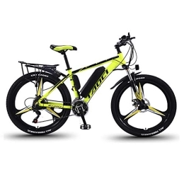 EggshellHome Electric Bike 26'' Electric Bikes, Mens Mountain Bike, Magnesium Alloy Ebikes Bicycles, with Removable Large Capacity Rechargeable Battery 36V 240W, for Sports Outdoor Cycling Travel Commuting, Yellow, 10AH