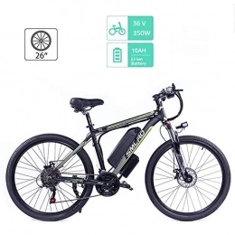 YMhome Electric Bike 26" Electric City Ebike Bicycle with 350W Brushless Rear Motor, 48V / 10AH Removable Lithium Battery for Adults Men And Women, Black Yellow