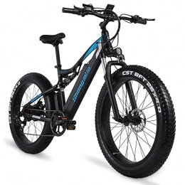HFRYPShop Electric Bike 26'' Electric Mountain Bike, E-MTB 1000W Motor, with Removable 17.5Ah Battery, Lightweight Aluminum Alloy Suspension MTB, 21-Speed Shimano Double Disc Brake [CZ Stock