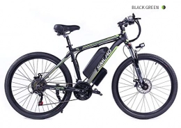 LOO LA Bike 26'' Electric Mountain Bike, Electric Bike MTB Dirtbike with Large Capacity Lithium-Ion Battery (36V 10AH 350W), 21 Speed Gear And Three Working Modes, Green