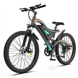 Electric oven Electric Bike 26" Fat Tire Adult Electric Bicycles 48V 15Ah Removable Lithium Battery Beach Mountain 28MPH E-Bike for Adults with Suspension Fork Aluminium Frame 500W Motor E Bike