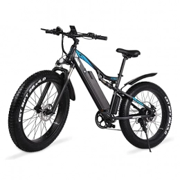 LIU Electric Bike 26'' Fat Tires Electric Bicycle for Adults 25MPH Ebike with Removable 48V Battery 1000W Adult Electric Bikes with LCD Display