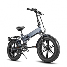 WBYY Bike 26" Folding Electric Bikes for Adult, Electric Commuter Bicycle with 750W Motor 48V 12.8Ah Lithium Battery 7-speed Gear (Gray)