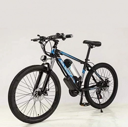 SHJR Electric Bike 26 Inch Adult Mens Electric Mountain Bike, 48V Lithium Battery City Mountain Electric Bicycle, High-Carbon Steel Suspension E-Bikes, B