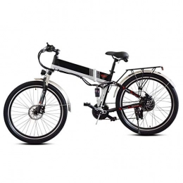 AMGJ Electric Bike 26 Inch Electric Bike, withSeatLCDDisplayScreen Foldable E Bikes 48V 10.4Ah Rechargeable Lithium Battery, Motor 350W, for Adults Fitness City Commuting, black A, 48V 10.4Ah