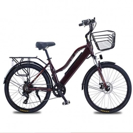 FZYE Bike 26 inch Electric Bikes Bicycle, Aluminum allo Frame 36V10A Boost Bikes Adult Women for Sports Outdoor Cycling, Brown