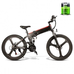 CHJ Electric Bike 26 Inch Foldable Electric Bicycle 48V 10AH 350W Motor Mountain Electric Bicycle City Bicycle Male And Female Adult Off-Road Vehicle