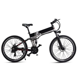 FMOPQ Electric Bike 26inch Foldable Electric Mountain Bike 500W High Speed 40km / H Fold Electric Bicycle 48V Lithium Battery Hidden Frame Off-Road (Color : 48V500W)