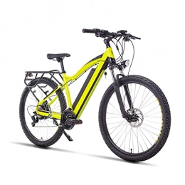 Electric oven Electric Bike 27.5" Electric Bike for Adults 400W 15.5 MPH Adult Electric Bicycles Electric Mountain Bike, 48V 13 Ah Removable Lithium Battery, 21S Gears, lockable Suspension Fork (Color : Yellow)