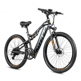 Paselec Electric Bike 27.5'' Electric Bikes for Adults Electric Mountain Bike 500W Ebike Moped with 48V 13ah Removable Lithium Battery Bicycle Dual Shock Absorption E-MTB Professional 8 Speed Gears (GRAY)
