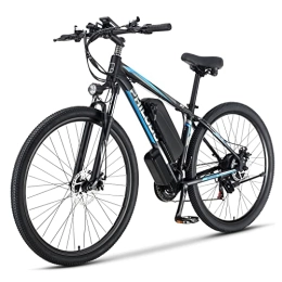 YANGAC Bike 29'' Bike Mountain Bike, Dual Hydraulic Disc E-Bike, With 48V 13Ah Removable Batteries, Range 60 Miles, 72N.m, Electric Bicycle with 3 Riding Modes, LCD Display, Shimano 21 Speed (UK Stock)