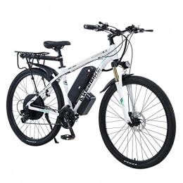 HFRYPShop Bike 29" Electric Mountain Bike for Adults, E-Bike with Removable 13Ah Battery and Super Motor, Shimano 21 Gear Shifting City E-bike Cruiser, E-MTB Range: 70KM (white)